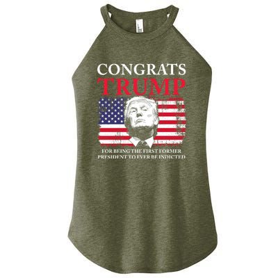 Congrats Trump Indicted Funny Trump Indictment Women's Perfect Tri Rocker Tank