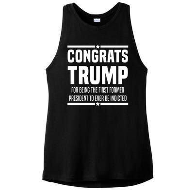 Congrats Trump Indicted Ladies PosiCharge Tri-Blend Wicking Tank