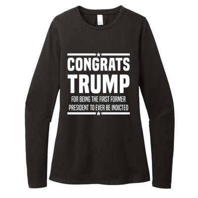 Congrats Trump Indicted Womens CVC Long Sleeve Shirt