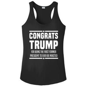 Congrats Trump Indicted Ladies PosiCharge Competitor Racerback Tank