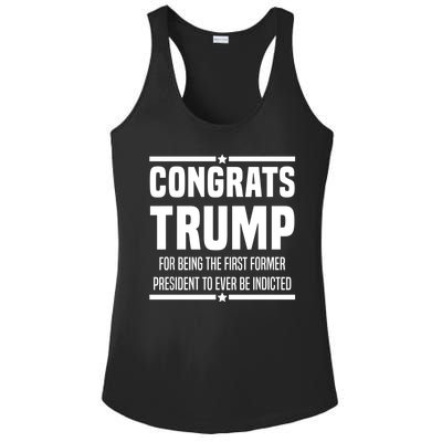 Congrats Trump Indicted Ladies PosiCharge Competitor Racerback Tank