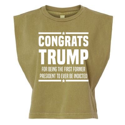 Congrats Trump Indicted Garment-Dyed Women's Muscle Tee