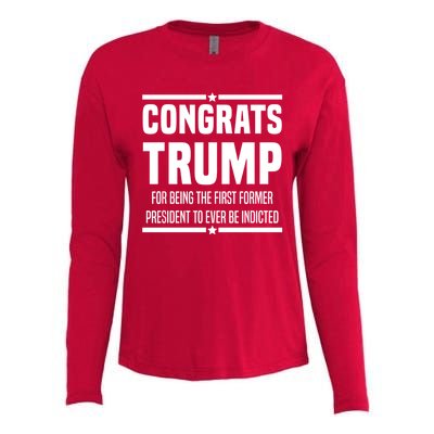 Congrats Trump Indicted Womens Cotton Relaxed Long Sleeve T-Shirt