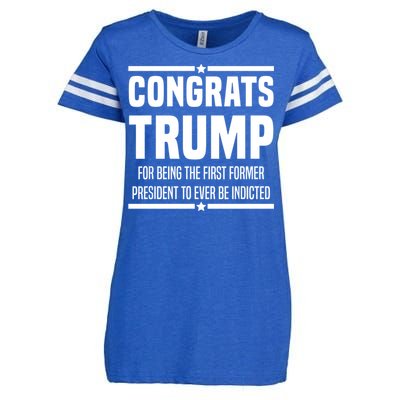 Congrats Trump Indicted Enza Ladies Jersey Football T-Shirt