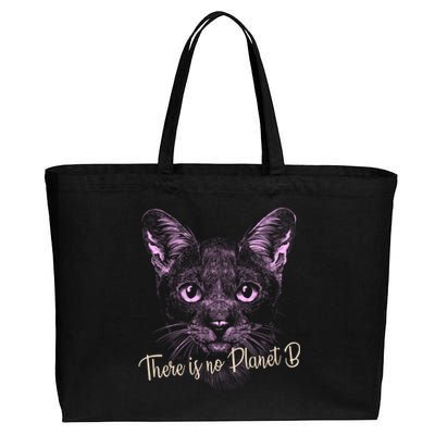 Cat: There Is No Planet B Meaningful Gift Climate Change Is Real! Gift Cotton Canvas Jumbo Tote