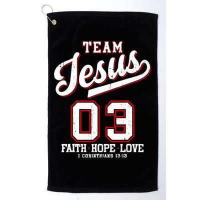 Christian Team Jesus 03 Faith Hope Love Golf Towel