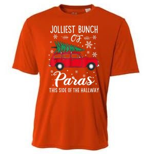 Christmas Tree Jolliest Bunch Of Paras This Side Of The Hallway Xmas Gift Cooling Performance Crew T-Shirt