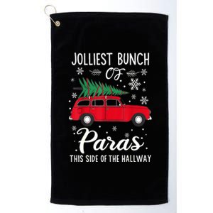 Christmas Tree Jolliest Bunch Of Paras This Side Of The Hallway Xmas Gift Platinum Collection Golf Towel