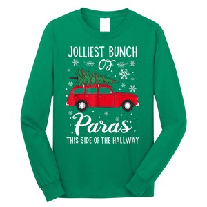 Christmas Tree Jolliest Bunch Of Paras This Side Of The Hallway Xmas Gift Long Sleeve Shirt