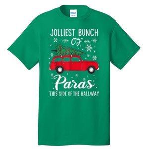 Christmas Tree Jolliest Bunch Of Paras This Side Of The Hallway Xmas Gift Tall T-Shirt