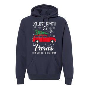 Christmas Tree Jolliest Bunch Of Paras This Side Of The Hallway Xmas Gift Premium Hoodie