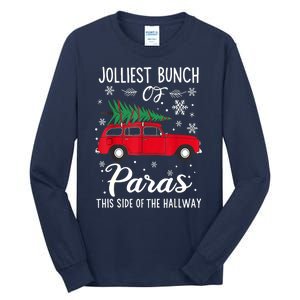 Christmas Tree Jolliest Bunch Of Paras This Side Of The Hallway Xmas Gift Tall Long Sleeve T-Shirt