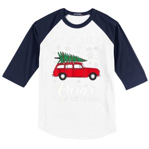 Christmas Tree Jolliest Bunch Of Paras This Side Of The Hallway Xmas Gift Baseball Sleeve Shirt