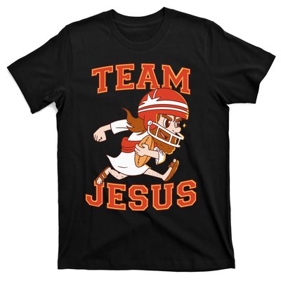 Christian Team Jesus Football Lover Faith Hope Christmas T-Shirt