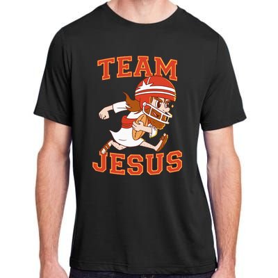 Christian Team Jesus Football Lover Faith Hope Christmas Adult ChromaSoft Performance T-Shirt