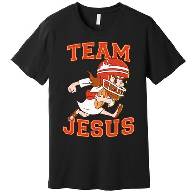 Christian Team Jesus Football Lover Faith Hope Christmas Premium T-Shirt