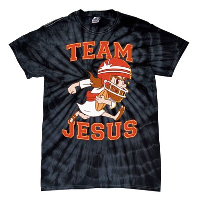 Christian Team Jesus Football Lover Faith Hope Christmas Tie-Dye T-Shirt