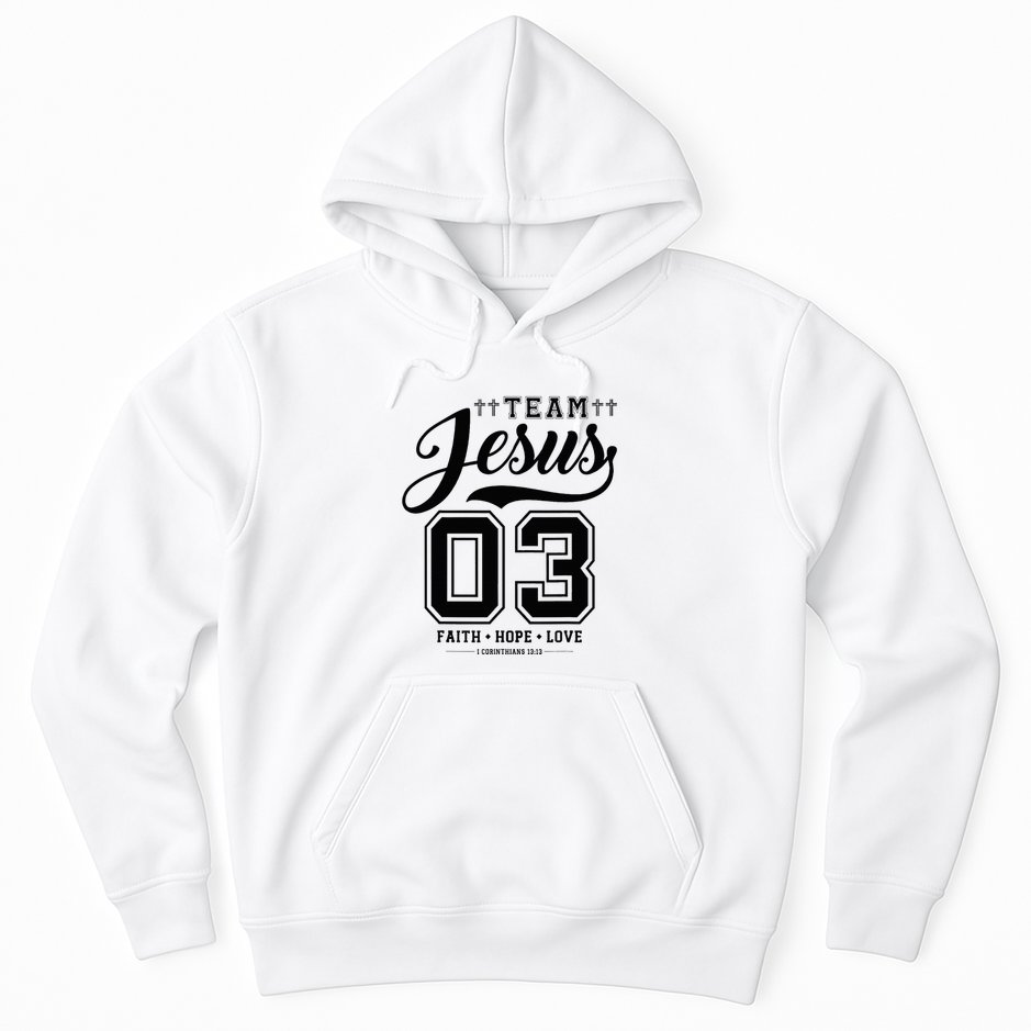 Christian Team Jesus 03 Faith Hope Love Hoodie