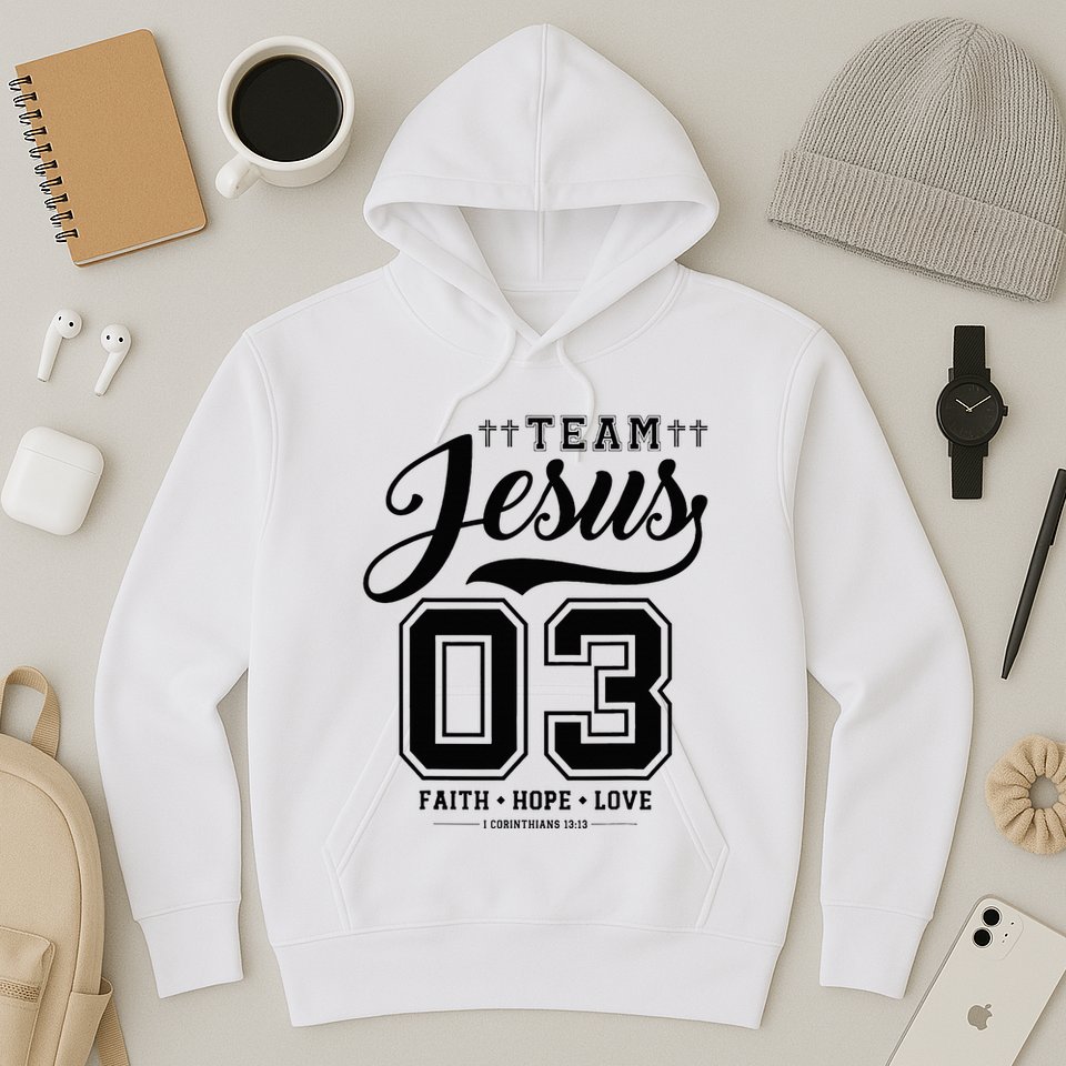 Christian Team Jesus 03 Faith Hope Love Hoodie