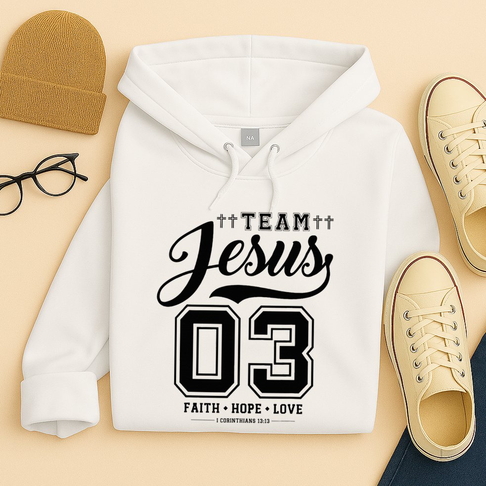 Christian Team Jesus 03 Faith Hope Love Hoodie