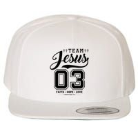 Christian Team Jesus 03 Faith Hope Love Wool Snapback Cap