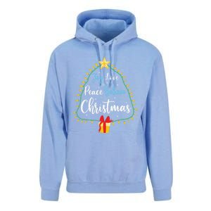 Christmas Tree Joy Love Peace Believe Funny Party Holiday Cool Gift Unisex Surf Hoodie