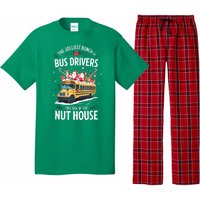 Christmas The Jolliest Bunch Of Bus Driver This Side Of The Nut House Gift Pajama Set