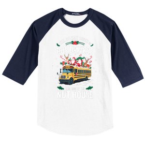 Christmas The Jolliest Bunch Of Bus Driver This Side Of The Nut House Gift Baseball Sleeve Shirt