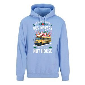 Christmas The Jolliest Bunch Of Bus Driver This Side Of The Nut House Gift Unisex Surf Hoodie