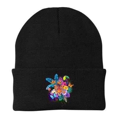 Colorful Tropical Jungle Animals Beanie