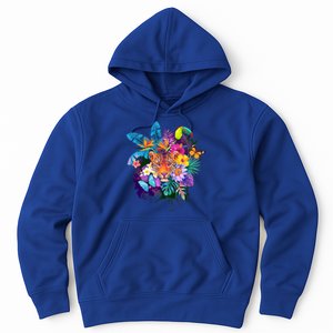 Colorful Tropical Jungle Animals Hoodie