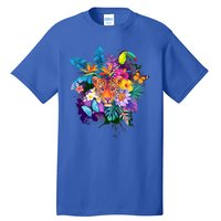 Colorful Tropical Jungle Animals Tall T-Shirt