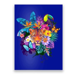 Colorful Tropical Jungle Animals Poster