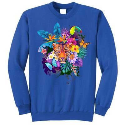 Colorful Tropical Jungle Animals Tall Sweatshirt