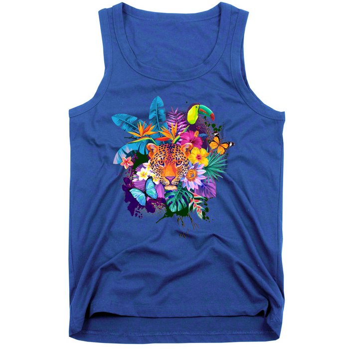 Colorful Tropical Jungle Animals Tank Top