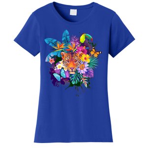 Colorful Tropical Jungle Animals Women's T-Shirt