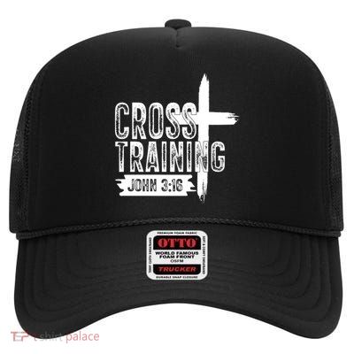 Cross Training John 3:16 High Crown Mesh Back Trucker Hat
