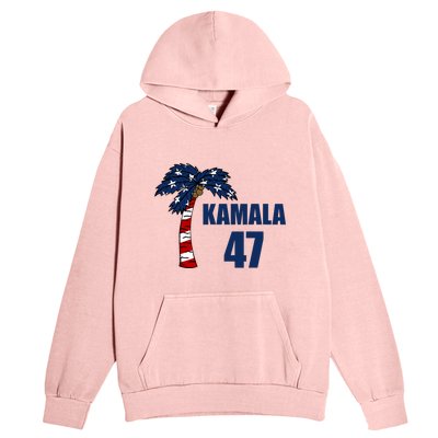 Coconut Tree Kamala 47 Usa Flag Urban Pullover Hoodie