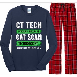 Ct Tech Known As Cat Scan Radiologic Technologist Long Sleeve Pajama Set