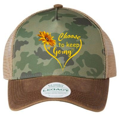 Choose To Keep Going Brain Cancer Awareness Legacy Tie Dye Trucker Hat