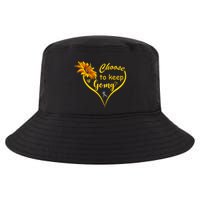 Choose To Keep Going Brain Cancer Awareness Cool Comfort Performance Bucket Hat