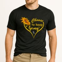 Choose To Keep Going Brain Cancer Awareness Cooling Performance Crew T-Shirt