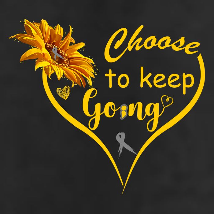 Choose To Keep Going Brain Cancer Awareness Adult Drive Performance Visor