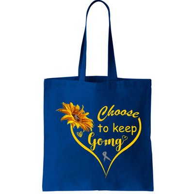 Choose To Keep Going Brain Cancer Awareness Bag