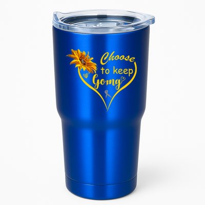 Choose To Keep Going Brain Cancer Awareness Tumbler