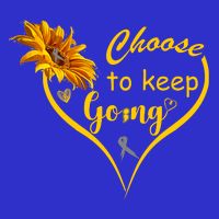 Choose To Keep Going Brain Cancer Awareness Baby Bodysuit