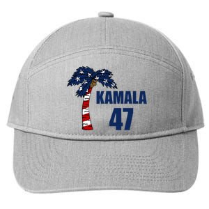 Coconut Tree Kamala 47 Usa Flag 7-Panel Snapback Hat