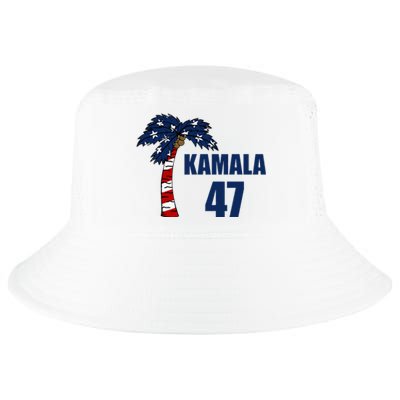 Coconut Tree Kamala 47 Usa Flag Cool Comfort Performance Bucket Hat