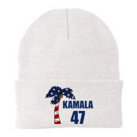 Coconut Tree Kamala 47 Usa Flag Knit Cap Winter Beanie