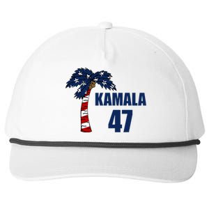 Coconut Tree Kamala 47 Usa Flag Snapback Five-Panel Rope Hat